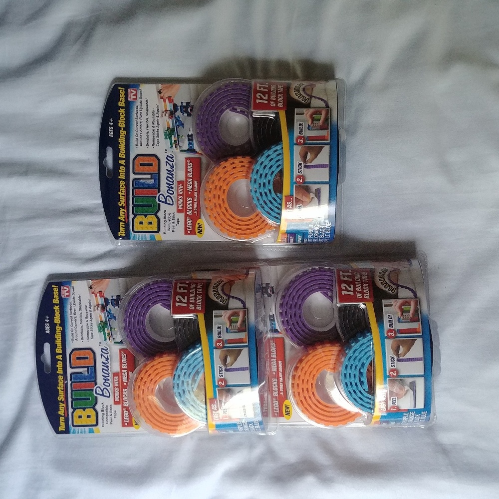 *3 pack Build bonanza 12 feet Lego Tape